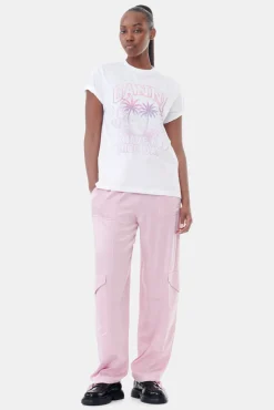 GANNI Små Gaver | Plus Size Klær<Basic Jersey Cocktail Relaxed-T-skjorte BrightWhite