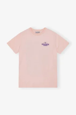 GANNI Plus Size Klær | T-skjorter<Basic Jersey Palm Trees Relaxed-T-skjorte Lotus