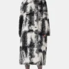 GANNI Kåper & Jakker<and White Faux Fur-kåpe Black
