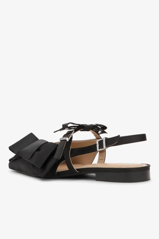 GANNI Sko | Ballerinasko<Big Bow Slingback-ballerinasko Black