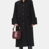 GANNI Kåper & Jakker<Bonded Crepe-kåpe Black