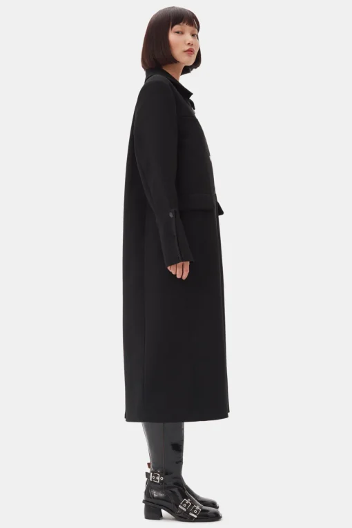 GANNI Kåper & Jakker<Bonded Crepe-kåpe Black