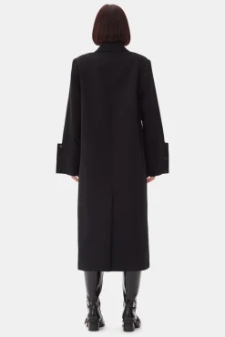 GANNI Kåper & Jakker<Bonded Crepe-kåpe Black