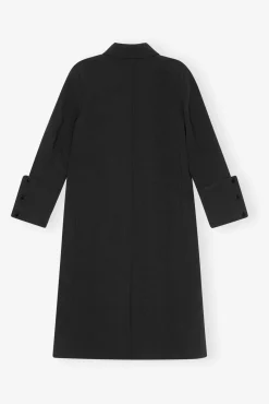 GANNI Kåper & Jakker<Bonded Crepe-kåpe Black