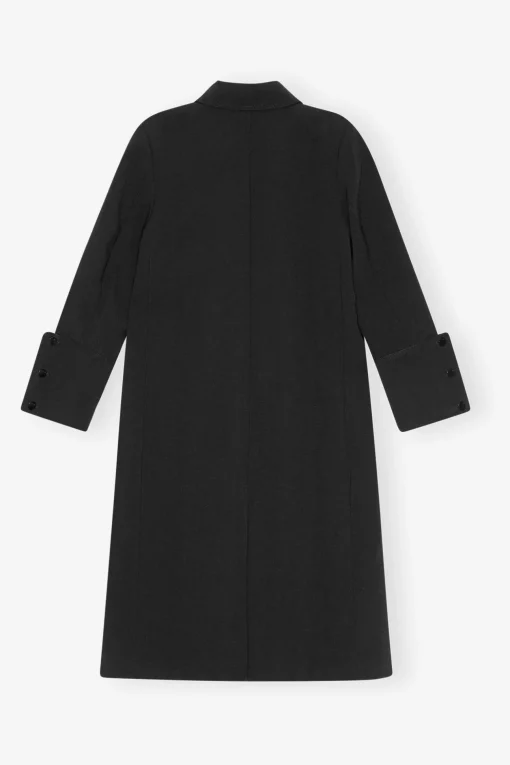GANNI Kåper & Jakker<Bonded Crepe-kåpe Black