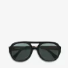 GANNI Solbriller<Chunky Aviator-solbriller Black