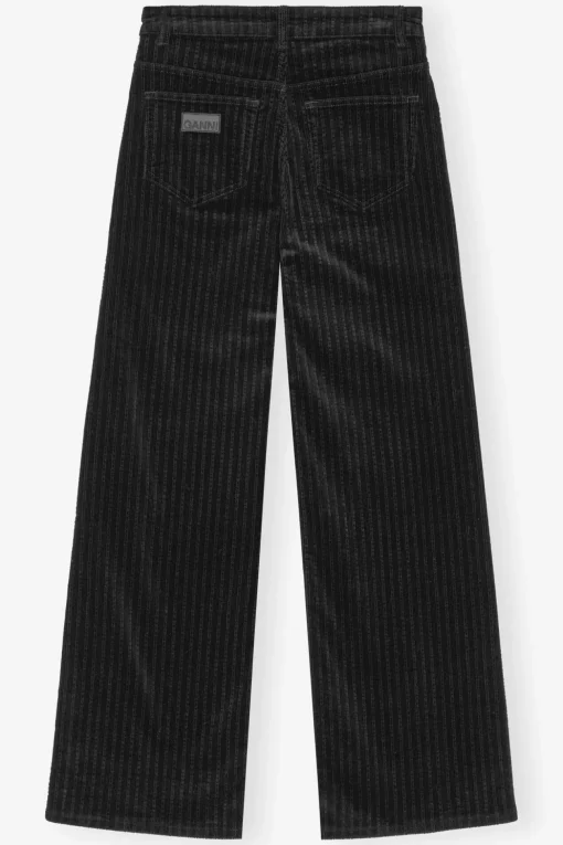 GANNI Sett | Festklær<Corduroy Magny-bukse Black