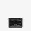 GANNI Lommebøker<Croco Patent Bou-kortholder Black