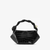 GANNI Crossbody Vesker | Håndvesker<Croco Patent Mini Bou Bag Black