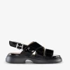 GANNI Sko | Ganni Exclusives<Cross Strap Sandals Black