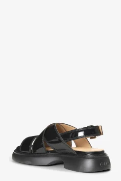 GANNI Sko | Ganni Exclusives<Cross Strap Sandals Black