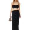 GANNI Sett | Skjørt<Drapey Melange Midi-skjørt Black
