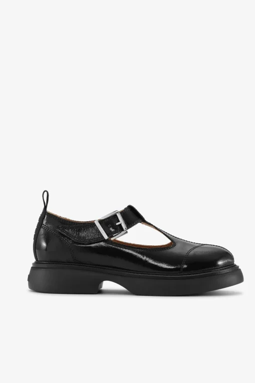 GANNI Sko | Flate Sko<Black Everyday Buckle Mary Jane Shoes Black/Black