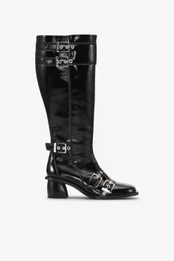 GANNI Sko | Boots<Feminine Buckle High-boots Black