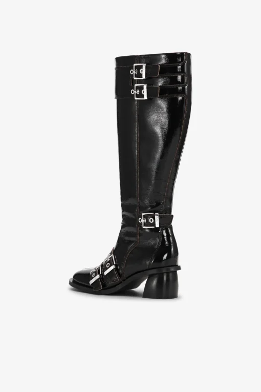 GANNI Sko | Boots<Feminine Buckle High-boots Black