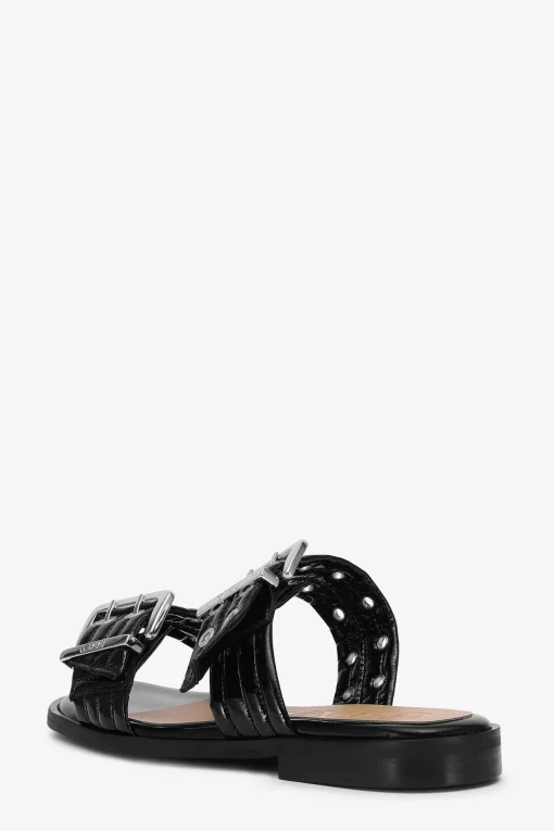 GANNI Sko | Sandaler<Feminine Buckle Two-Strap-Sandal Black