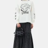GANNI Sett | Skjørt<Black Floral Printed Maxi-skjørt Phantom