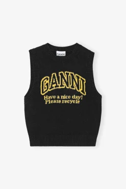GANNI Plus Size Klær | Ganni Exclusives<Graphic-vest Black