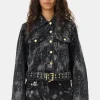 GANNI Plus Size Klær | Sett<Black Heavy Denim Belted-jakke WashedBlack/Black