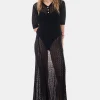 GANNI Ganni Exclusives | Sett<Pointelle Long-skjørt Black