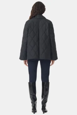 GANNI Kåper & Jakker<Ripstop Quilt-jakke Black