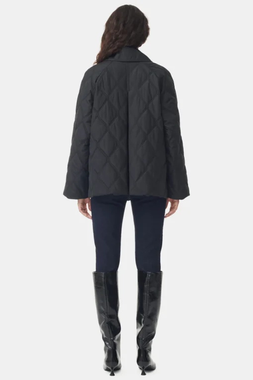 GANNI Kåper & Jakker<Ripstop Quilt-jakke Black