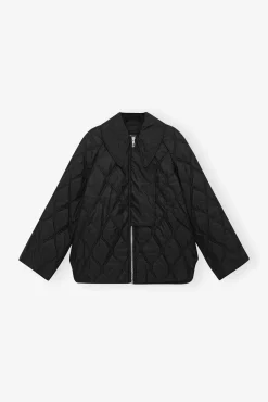 GANNI Kåper & Jakker<Ripstop Quilt-jakke Black