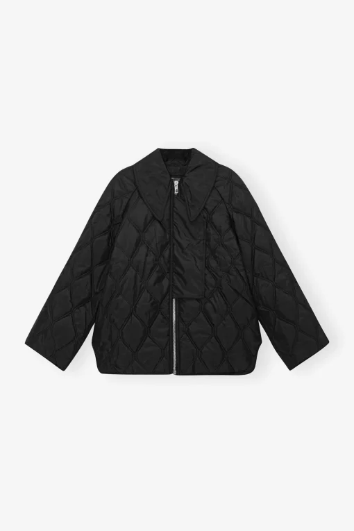 GANNI Kåper & Jakker<Ripstop Quilt-jakke Black