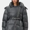 GANNI Kåper & Jakker | Dunjakker<Black Shiny Nylon Puffer-jakke BlackSand