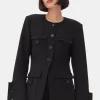 GANNI Dresstoff | Sett<Suiting Fitted-blazer Black