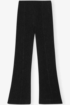 GANNI Plus Size Klær | Dresstoff<Viscose Stretch Flared-bukser Black
