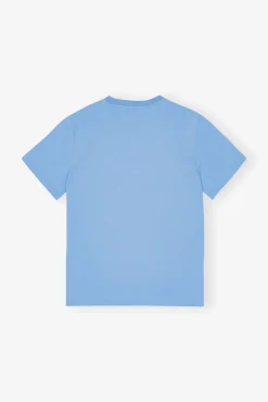 GANNI Plus Size Klær | T-skjorter<Blue Basic Jersey Tiger Relaxed-T-skjorte BlissfulBlue