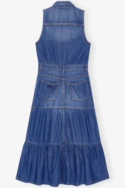 GANNI Denimklær | Kjoler<Blue Denim Long-kjole MidBlueVintage