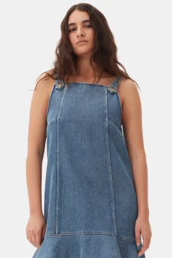 GANNI Denimklær | Kjoler<Blue Denim Mini-kjole TintWash