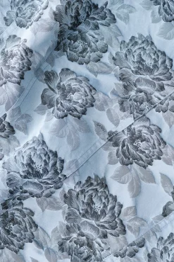 GANNI Festklær | Kjoler<Blue Floral Jacquard Long Corsage-kjole IllusionBlue