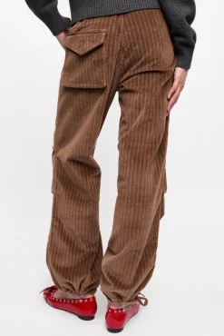 GANNI Sett | Bukser<Brown Corduroy Drawstring-bukse RainDrum