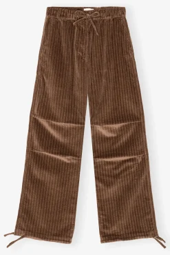 GANNI Sett | Bukser<Brown Corduroy Drawstring-bukse RainDrum