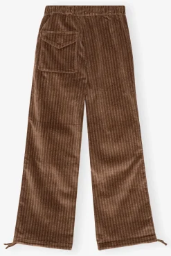 GANNI Sett | Bukser<Brown Corduroy Drawstring-bukse RainDrum