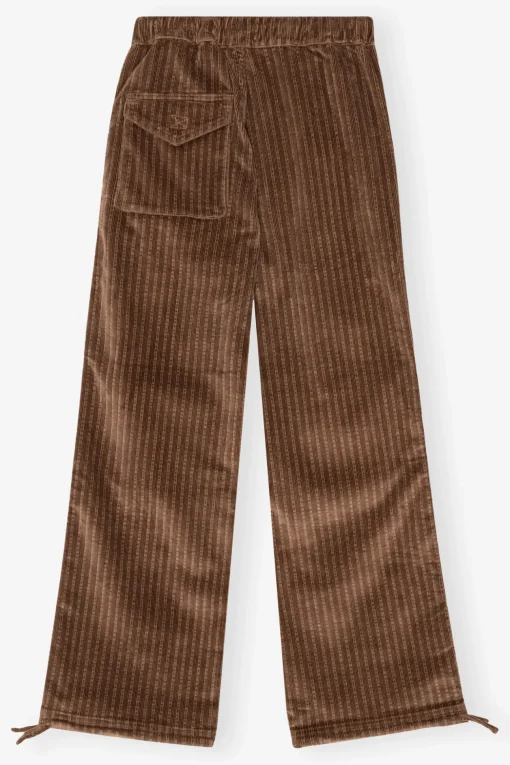 GANNI Sett | Bukser<Brown Corduroy Drawstring-bukse RainDrum
