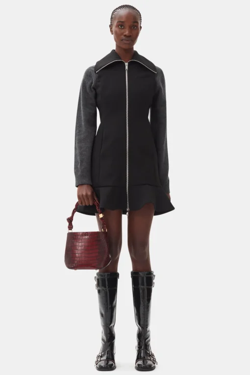 GANNI Crossbody Vesker | Håndvesker<Croco Bou Bucket Bag Burgundy