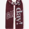 GANNI Skjerf | Vintertilbehør<Fringed Wool-skjerf Burgundy