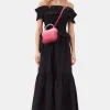 GANNI Plus Size Klær | Sett<Cotton Poplin Maxi Flounce Skirt Black