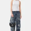 GANNI Sett | Jeans<Dark Blue Heavy Washed Carpenter-jeans MidBlueVintage
