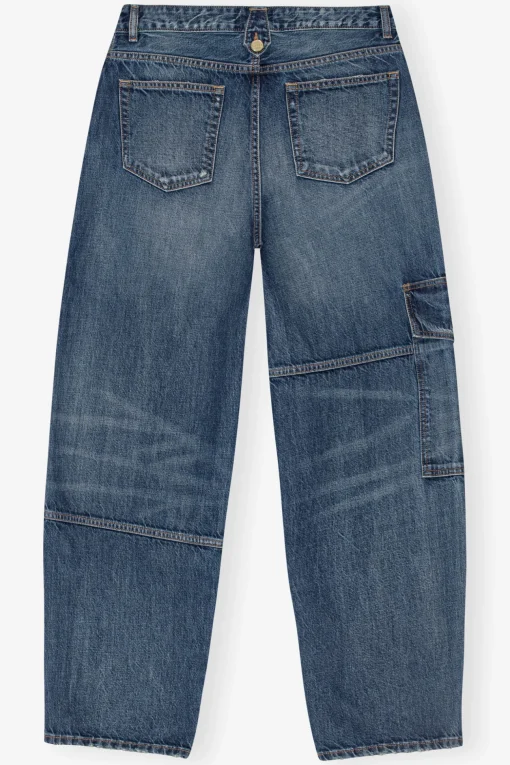 GANNI Sett | Jeans<Dark Blue Heavy Washed Carpenter-jeans MidBlueVintage