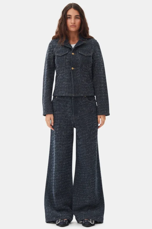 GANNI Sko | Ballerinasko<Denim Feminine Buckle-ballerinasko DarkNavy