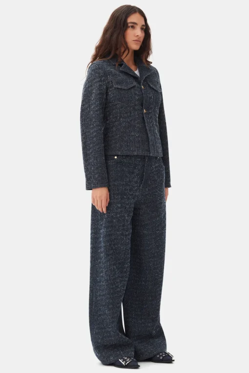 GANNI Sko | Ballerinasko<Denim Feminine Buckle-ballerinasko DarkNavy