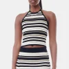 GANNI Fabrics Of The Future | Plus Size Klær<Future Rib Halterneck-topp Multicolour