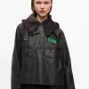 GANNI Kåper & Jakker<x Barbour Tartan Waxed-anorakk DarkGreen