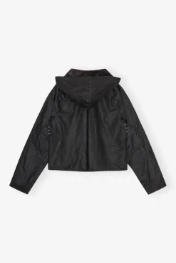 GANNI Kåper & Jakker<x Barbour Tartan Waxed-anorakk DarkGreen