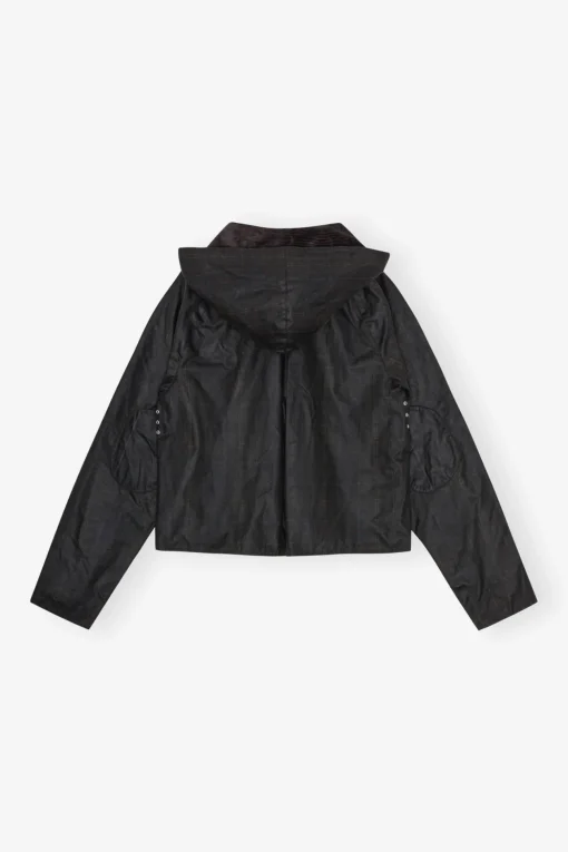 GANNI Kåper & Jakker<x Barbour Tartan Waxed-anorakk DarkGreen